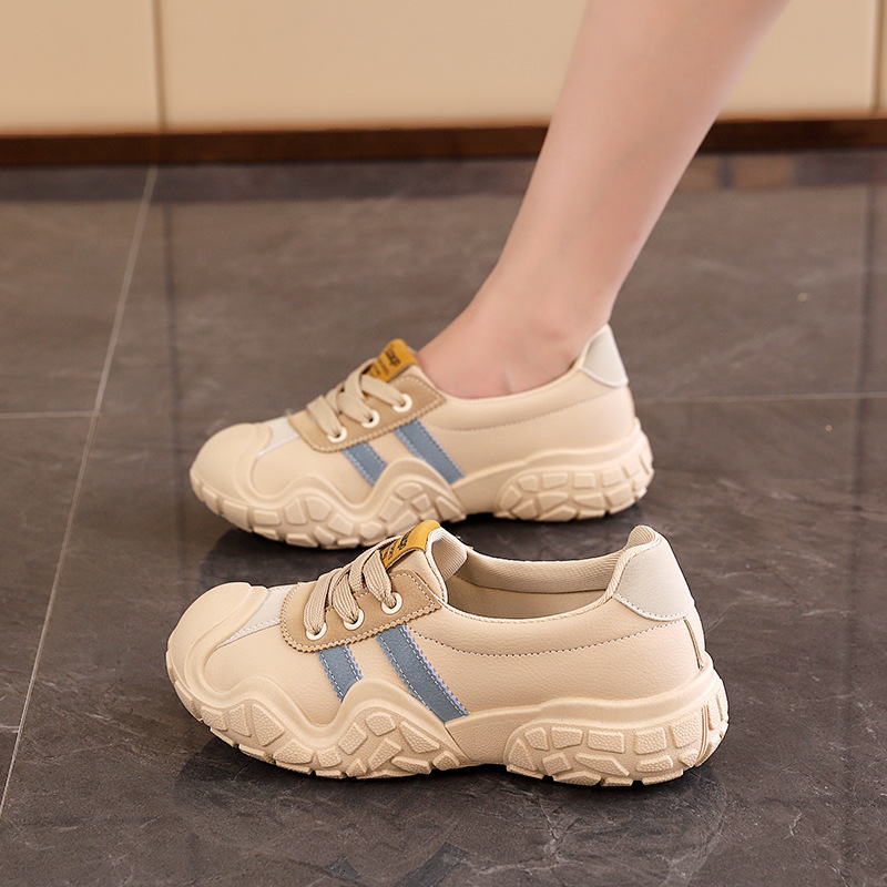 Ddmysports Mountaineering Autumn New Casual Versatile Korean Version White Shoes For Women Instagram Board KT OUTDOOR