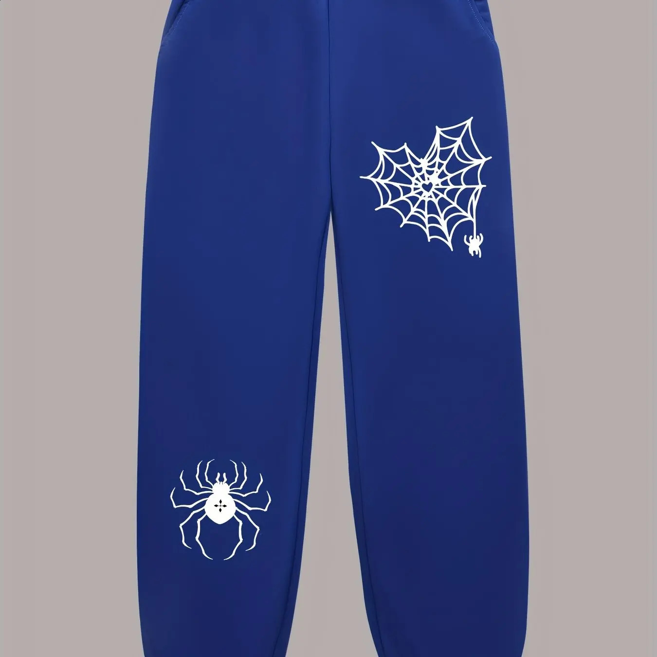 Spider Pattern Halloween Print Drawstring Trendy Sweatpants Loose Fit Pants Men Casual Joggers women Fall Winter Running Jogging Z260314