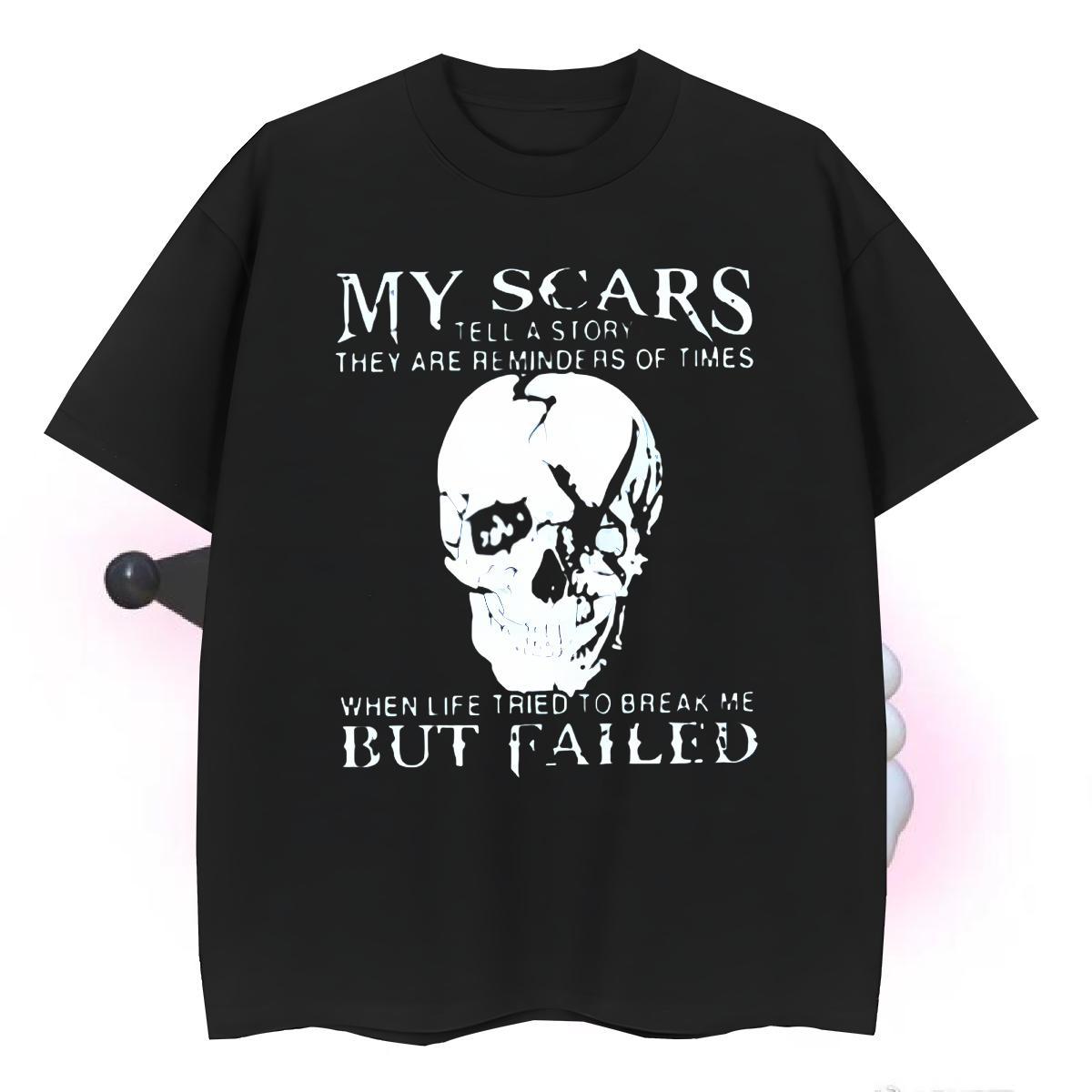 Soft T shirt 230g Pure Cotton skull High Street Hip Hop Custom Print Oversized Breathable Crew Neck Mens Tshirts 2024 Designer Clothes