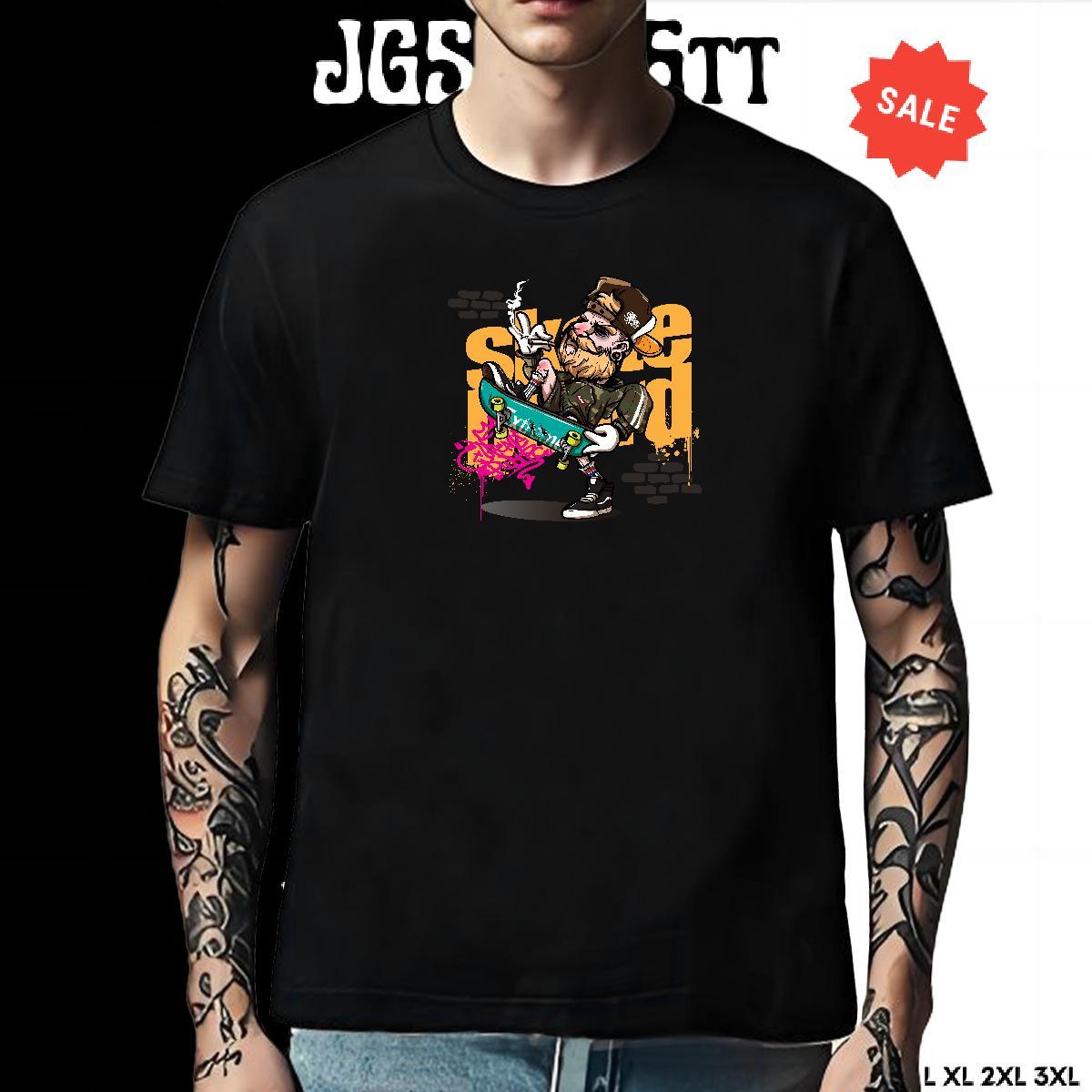 Soft T shirt 230g 100% Cotton character Spring Summer Floral Print O-Neck Short Sleeve Men Tops Tees Fashion Design Tshirts