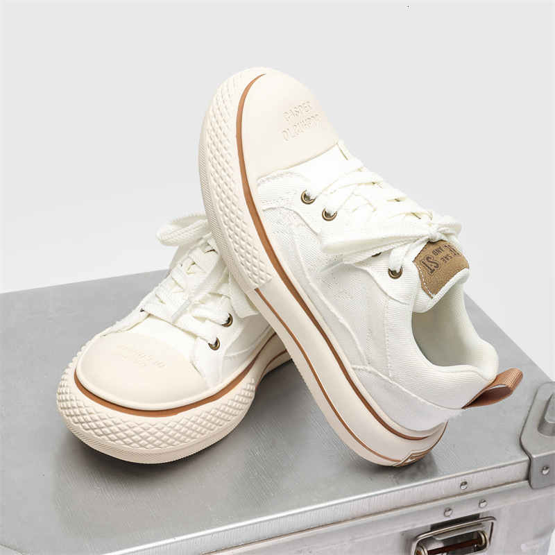 Ddmysports Spring And Autumn New Simple Thick Sole Fashion Versatile Men S Sports Big Ead Canvas Casual Shoes OUTDOOR