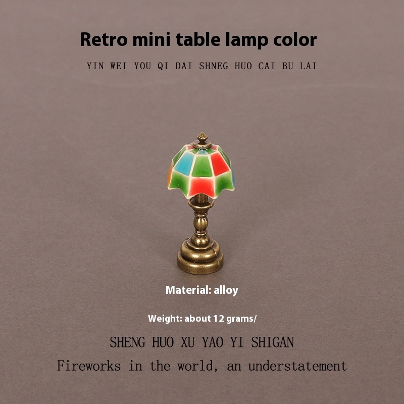 Charming Little Metal Crafted Desk Lamps - Ideal Accessory for Model Homes and Office Cubicles