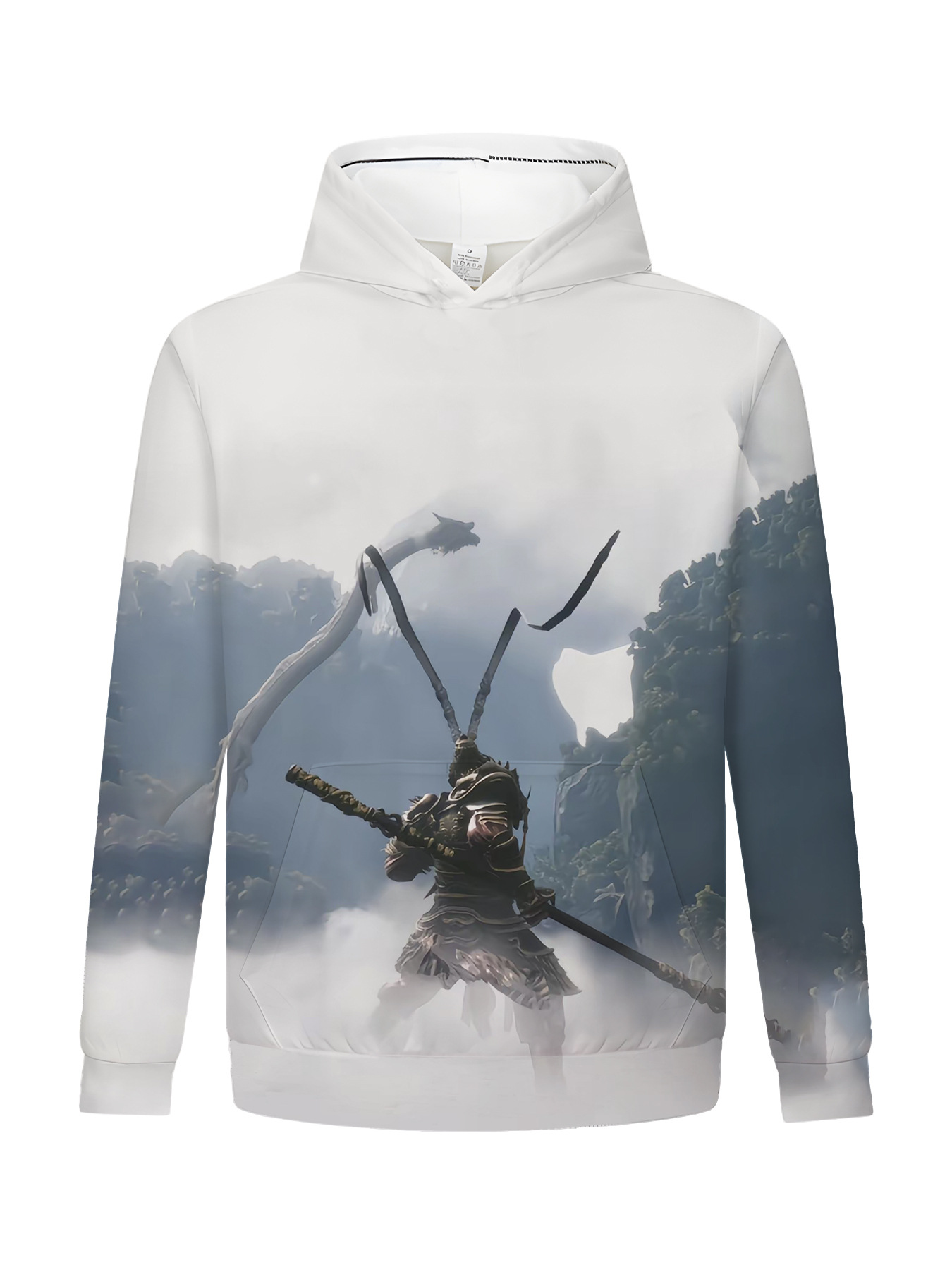 The Latest 3A Game Black Myth Wukong Explosive Printed T-shirt With Casual Trend Hoodie