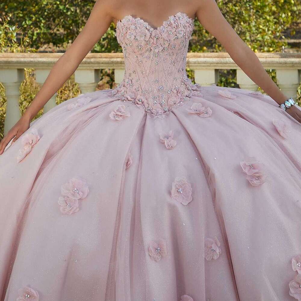 Blush ral Quinceanera Dress Princess Lace Ball Gown Bride Robe Beaded Bridal Dresses Custom Made Vestidos De Novia