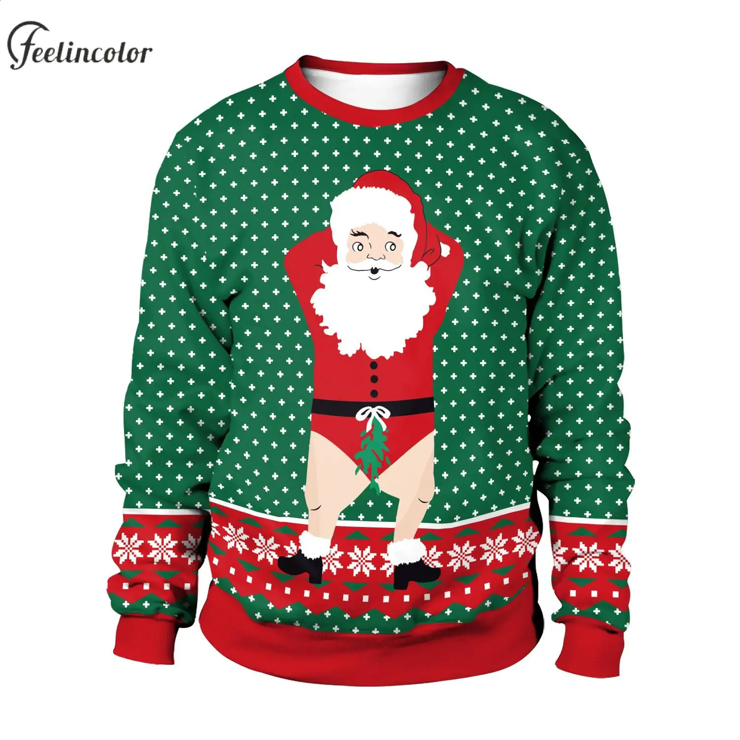 Christmas Sweatshirts for Men 3D Printing Tracksuit Unisex Pullovers Autumn Warm Men Winter Hoodies 90S Vintage Male Clothing 240823
