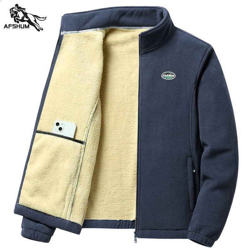 Mens Parka solid color L6XL 7XL 8XL mens jacket winter wool warm business casual youth 9906 240822