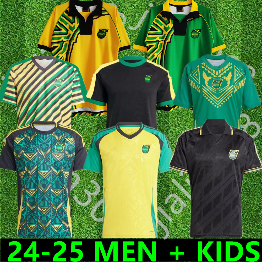 24 25 Jamaica Soccer jersey GARDNER WHITMORE ARLE DODY 1998 Jamaica Retro football shirt Men shirts Football Team Uniform