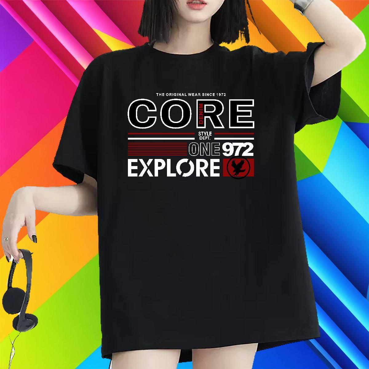 Brand Women Tshirts 230g 100% Cotton letter Street Casual T Shirts Women Breathable Short Sleeve Plus Size Custom Wear