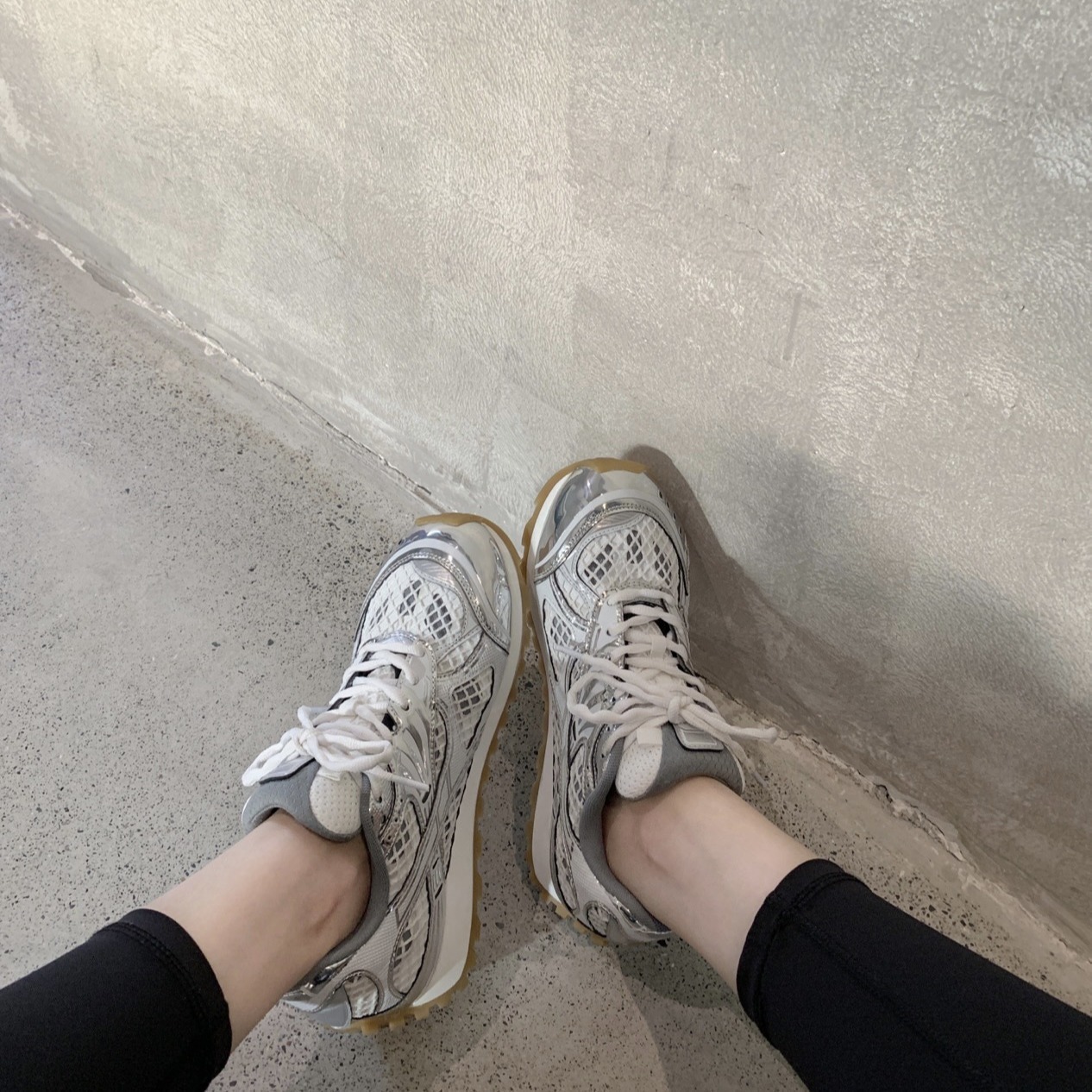 Ddmysports Ddmysports Cowhide Version Su Yinyin S Same Mesh Thick Sole Eight Increasing Casual Sports Dad Women Running Shoes OUTDOOR