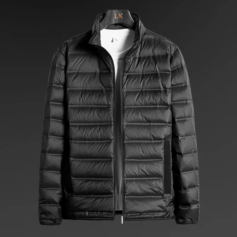 90% white duck down ultra lightweight waterproof and windproof mens inflatable jacket arrival winter Brnad Parka 5XL 6XL 240822