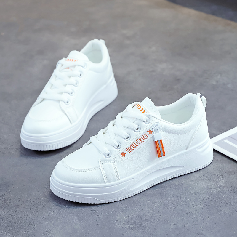 Ddmysports Large Spring New Little White Female Student Running Board Flat Bottom Casual Shoes OUTDOOR