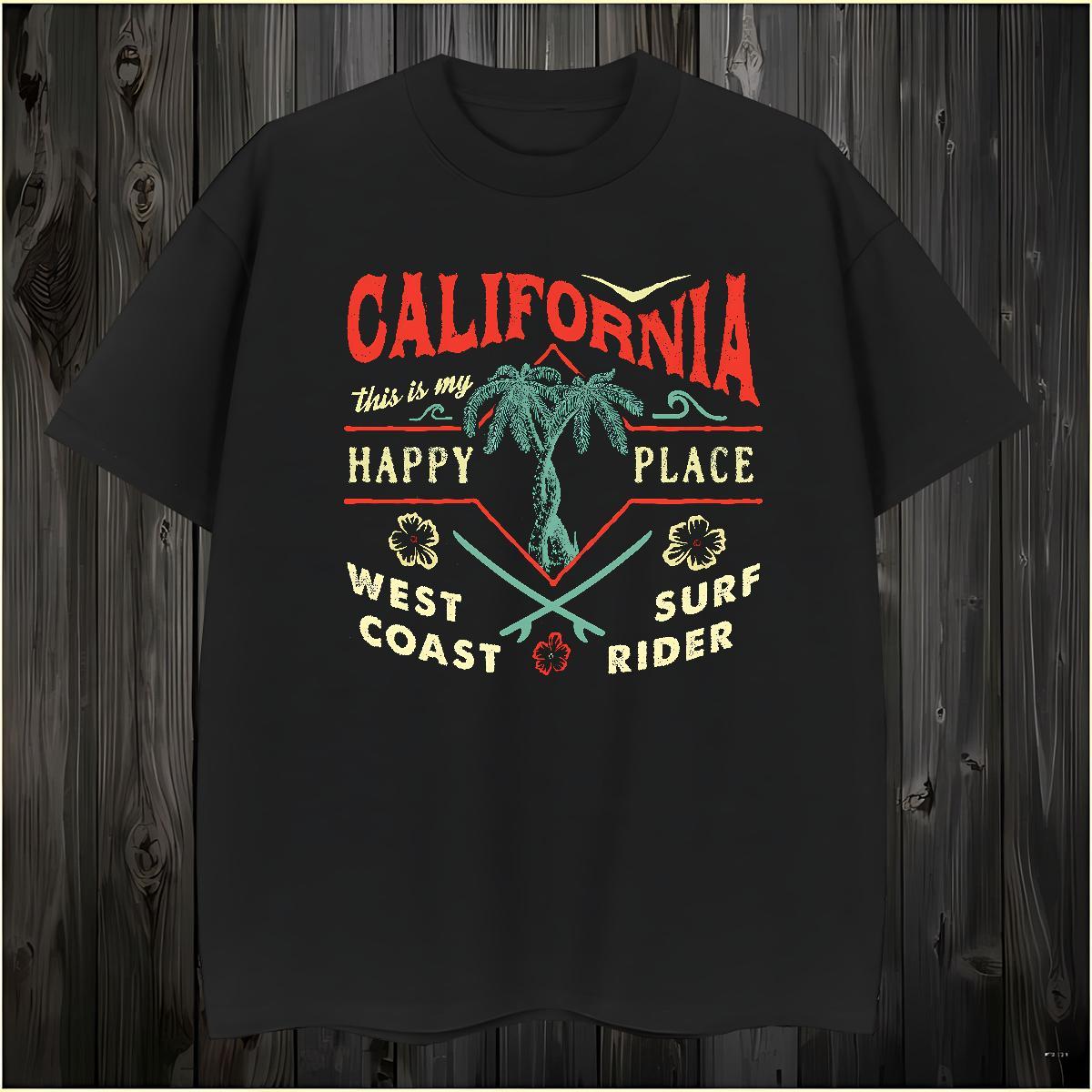 High Quality Man T Shirts 230g Cotton tree Hip Hop Cartoon Printing L-4XL Breathable Crew Neck Men Tops Tees New Wear