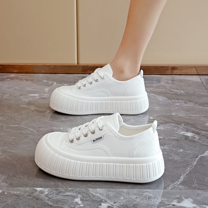 Ddmysports Canvas Versatile Board For Female Students Spring Autumn New Breathable Sports And Leisure Shoes Anti Slip Biscuit MA OUTDOOR
