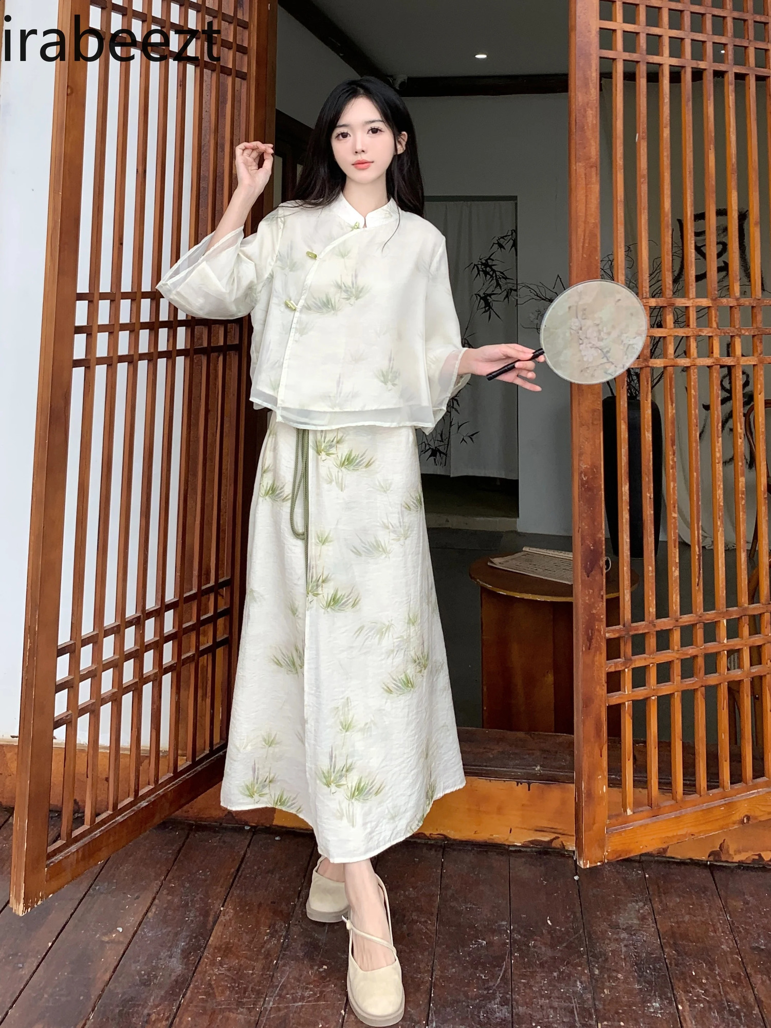 Summer Two-piece Set Improvement Cheongsam Chinese Style Suit Mainland China 240823