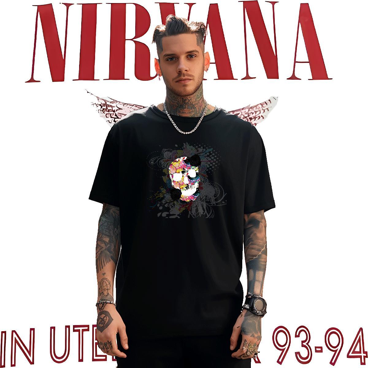 Popular T-Shirts for Men 230g Pure Cotton skull Casual Graphic O Neck Short Sleeves Men Tops Tees 2024 Summer Tshirts
