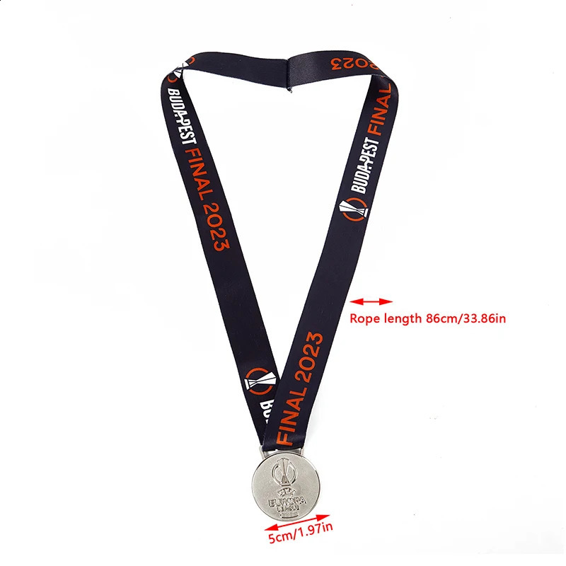 Europa League champion medal metal replica gold football souvenir fan collection 240823