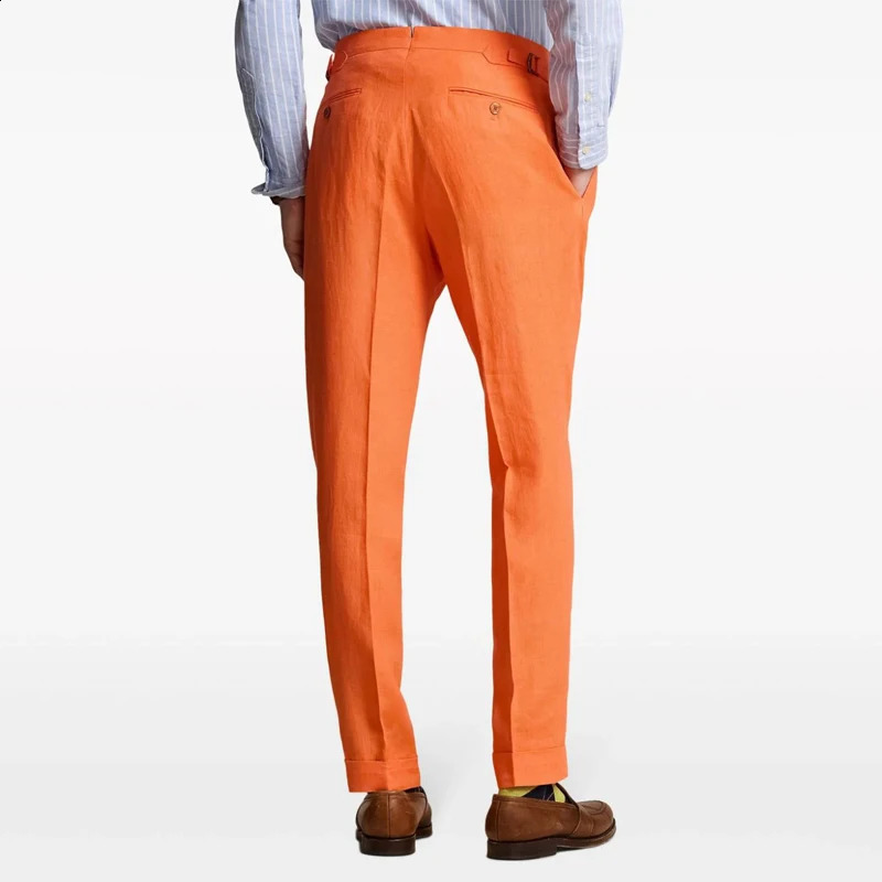 Classic Blue Mens Pants British and Gentleman Style Customized Mens Pants for Spring/Summer 240828