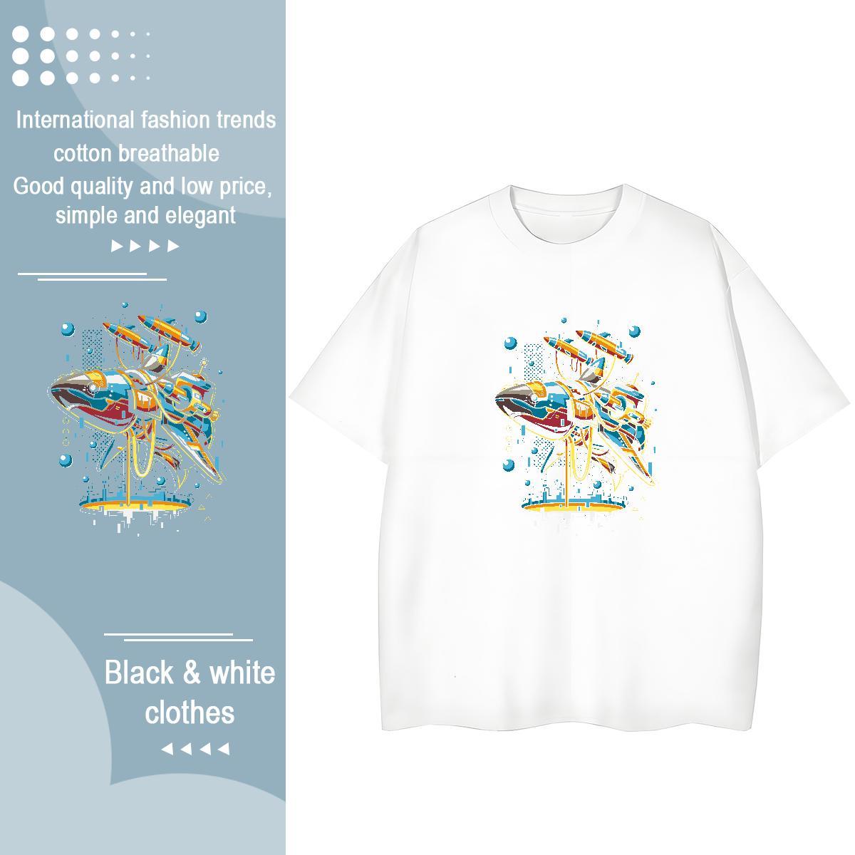 Designer Woman Tshirt 230g Pure Cotton universe Hip Hop T Shirt For Woman Short sleeve Soft Cartoon Print Clothings