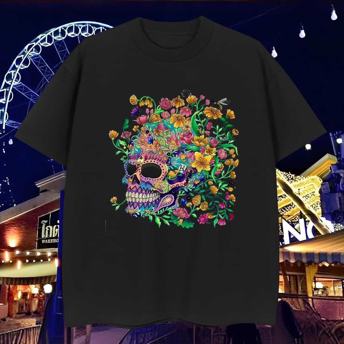 Designer T Shirts Men 230g Pure Cotton colorful Beach Custom Cartoon Short Sleeve Soft Tshirts Customized Wear