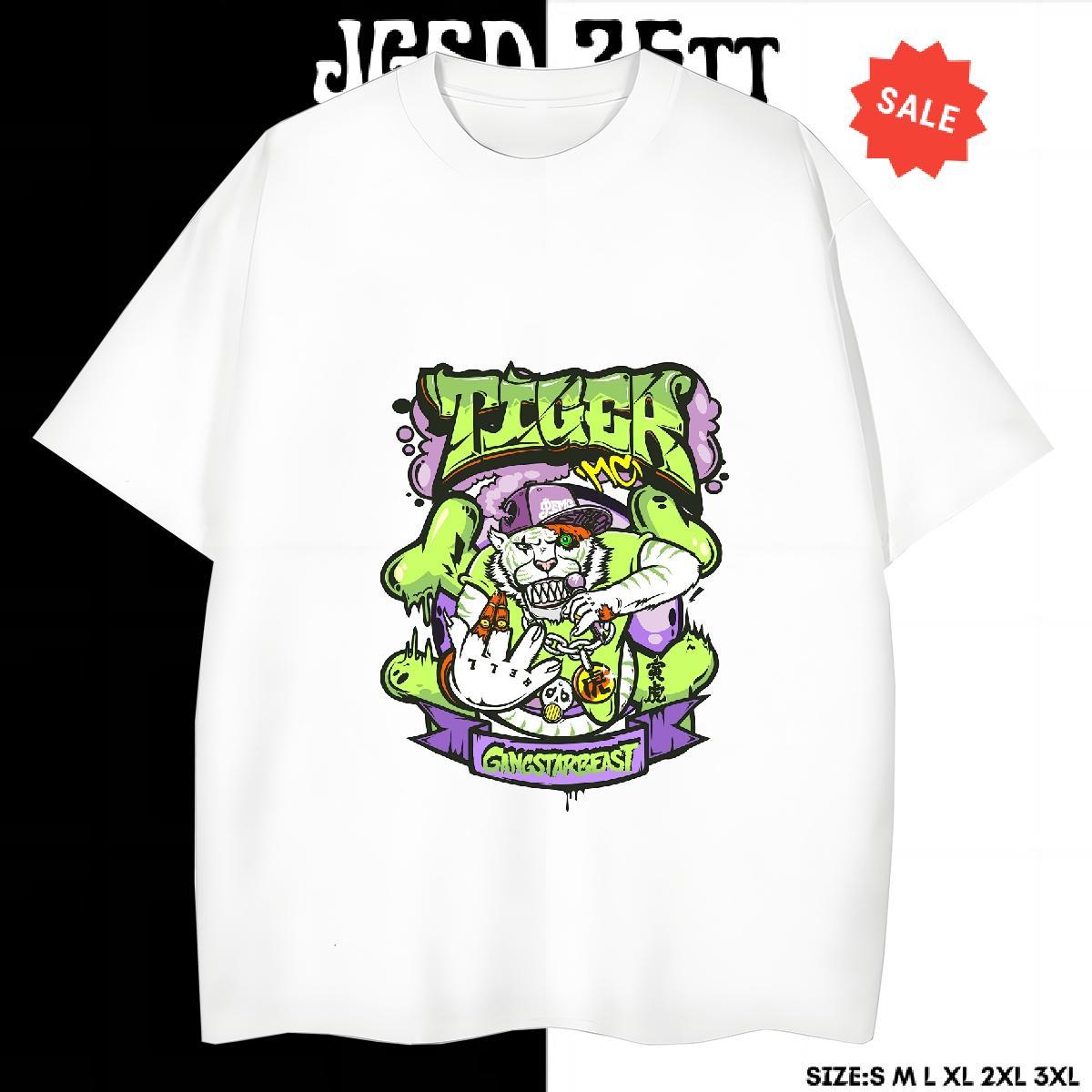Free Shipping T-Shirts 230g Cotton skull Spring Summer Plus Size Custom Crew Neck Breathable Men Clothes T-Shirt Brand Tops