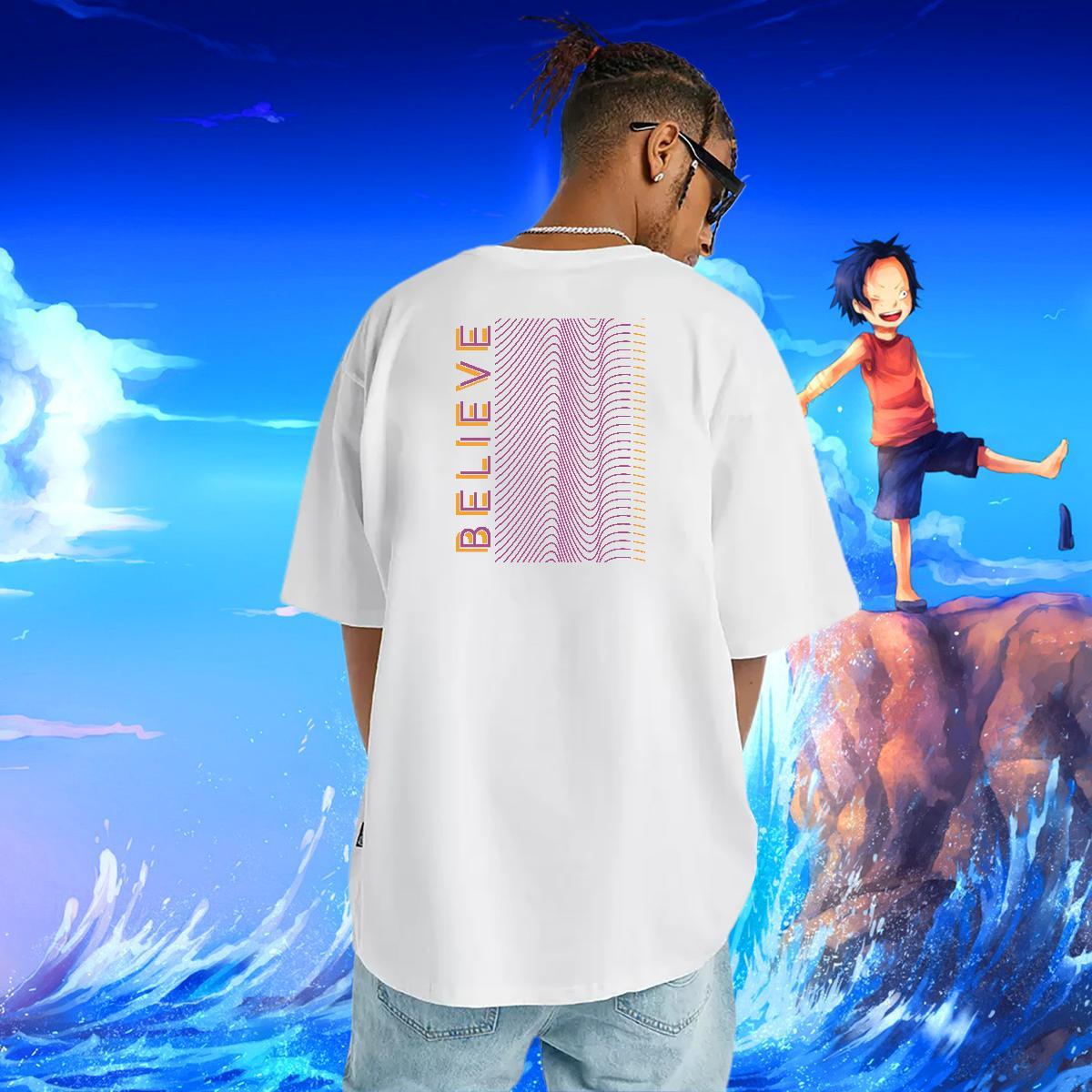 TOP Quality Man T Shirts 230g Cotton letter Street Cartoon Print Crew Neck Breathable Men Tops Tees Fashion Casual Tee Shirt