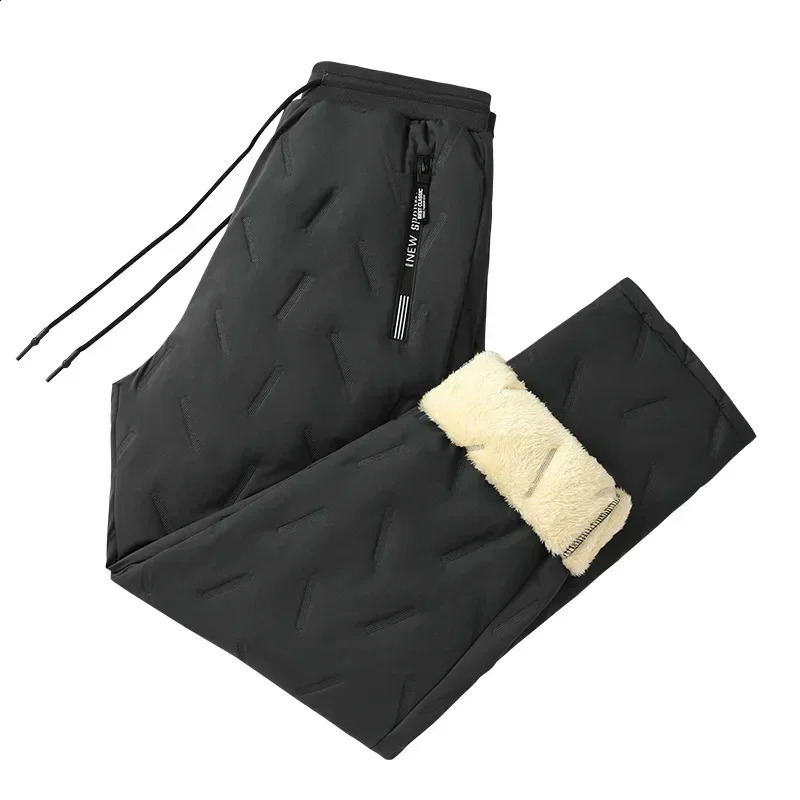 Fleece Cotton Plush Pants Mens Joggers Casual Winter Lambswool Warm Thicked Sweatpants Male Oversized Plus Size Trousers L5XL 240823