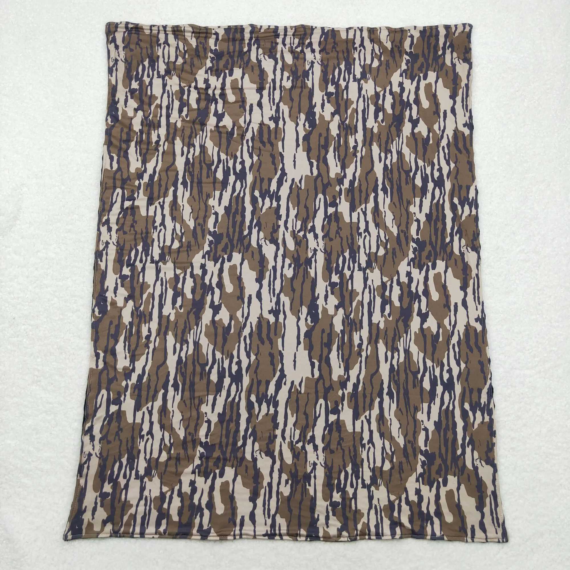 Wholesale Kids Baby Girl Bedding Fleece Breathable Camo Blanket Toddler Cotton Flannel Newborn Children Thin QuiltXJ240822