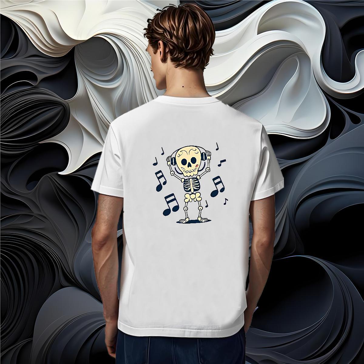 Loose T-Shirts 230g Cotton music Street Custom Big Size Short Sleeve Soft Men Tops Tees Customized Clothings