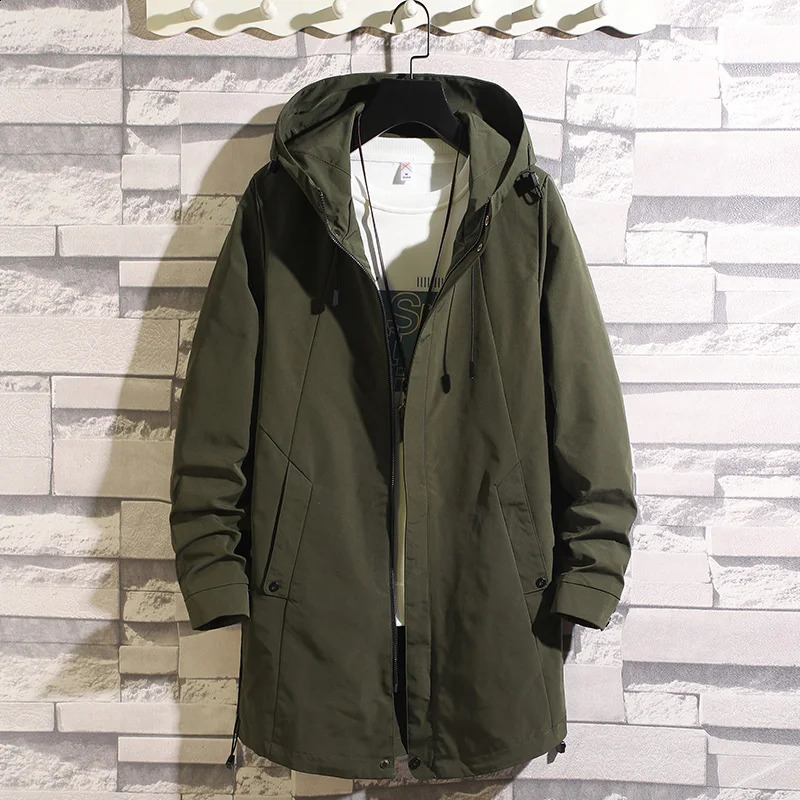 arrival spring coat men high quality trench coat menautumn mens casual jackets and overcoat plus-size M-4XL 240822