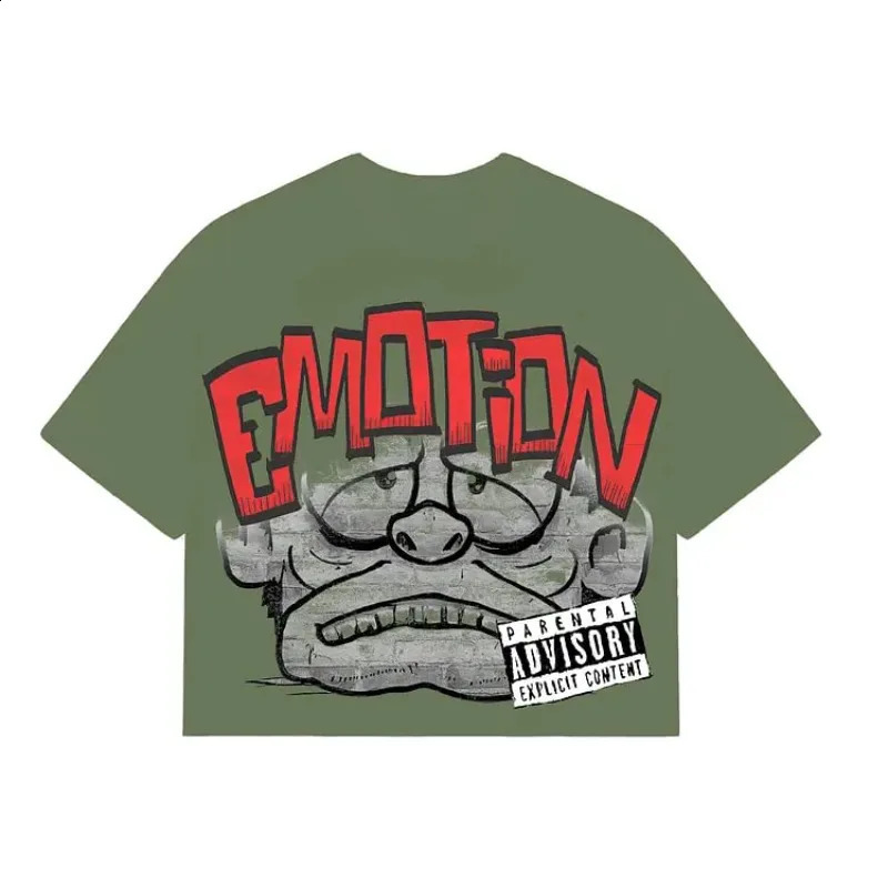 Street Y2K fashion pattern printed cotton Tshirt mens Harajuku hiphop clown loose short sleeved couple casual 240822
