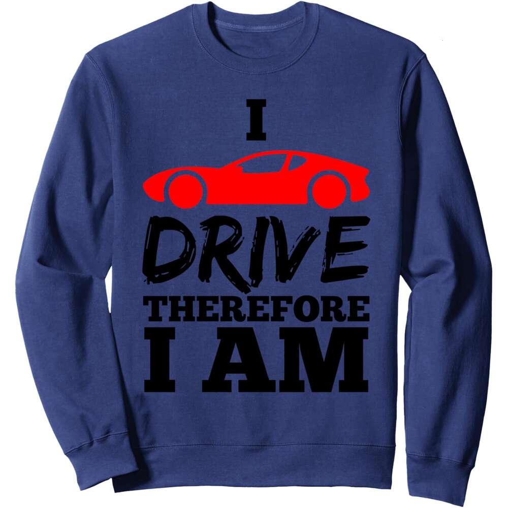 Long Sleeve Shirts for Men sweatshirt Funny Driver car auto phrases quotes Jokes White Sweatshirt T shirt Tee Streetwear Casual tops clothes