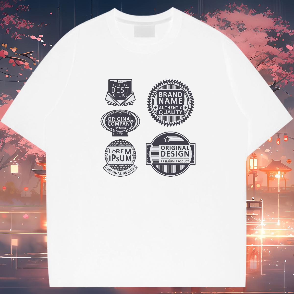 Popular T Shirts Men 100% Cotton 230g letter Casual Daily Wear Custom Printed Round Neck Short Sleeve Couples T Shirts New Designer Tees