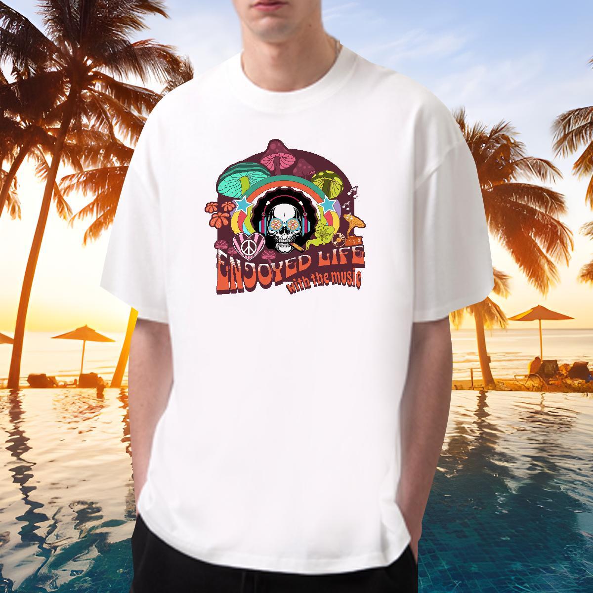 Cool Mens T Shirts 100% Cotton 230g skull Casual DIY Anime Short Sleeve O-Neck Men Tops Tees 2024 Wear