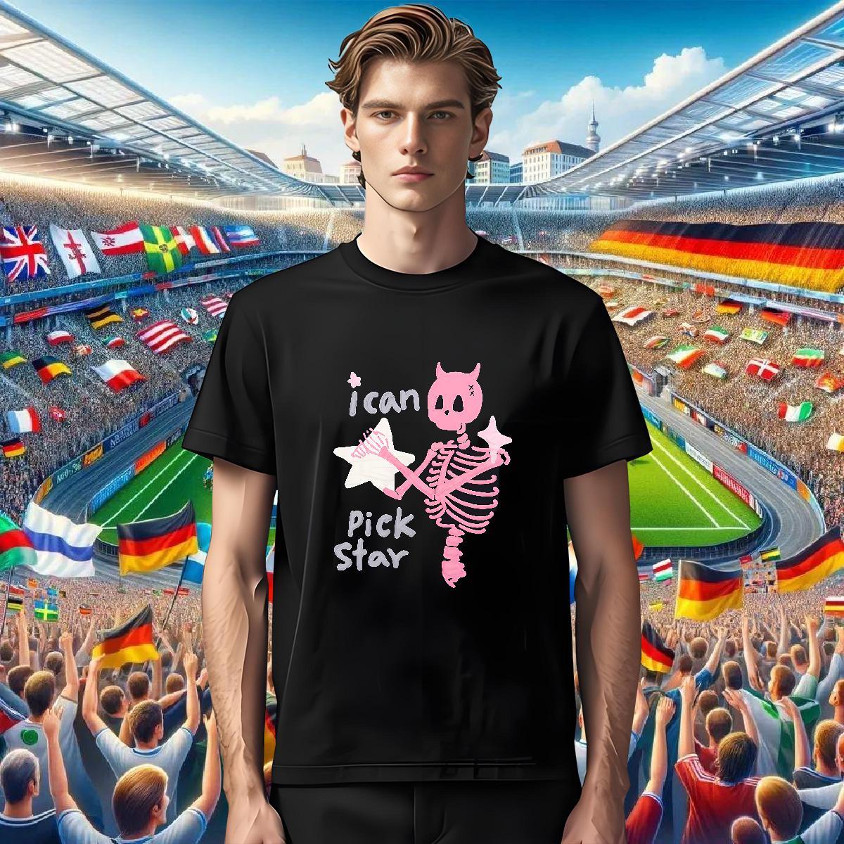 Free Shipping Men T Shirts 230g Pure Cotton skull Street wear Hip Hop Custom Big Size Breathable Soft Tshirt for Man Woman Factory Direct Tees