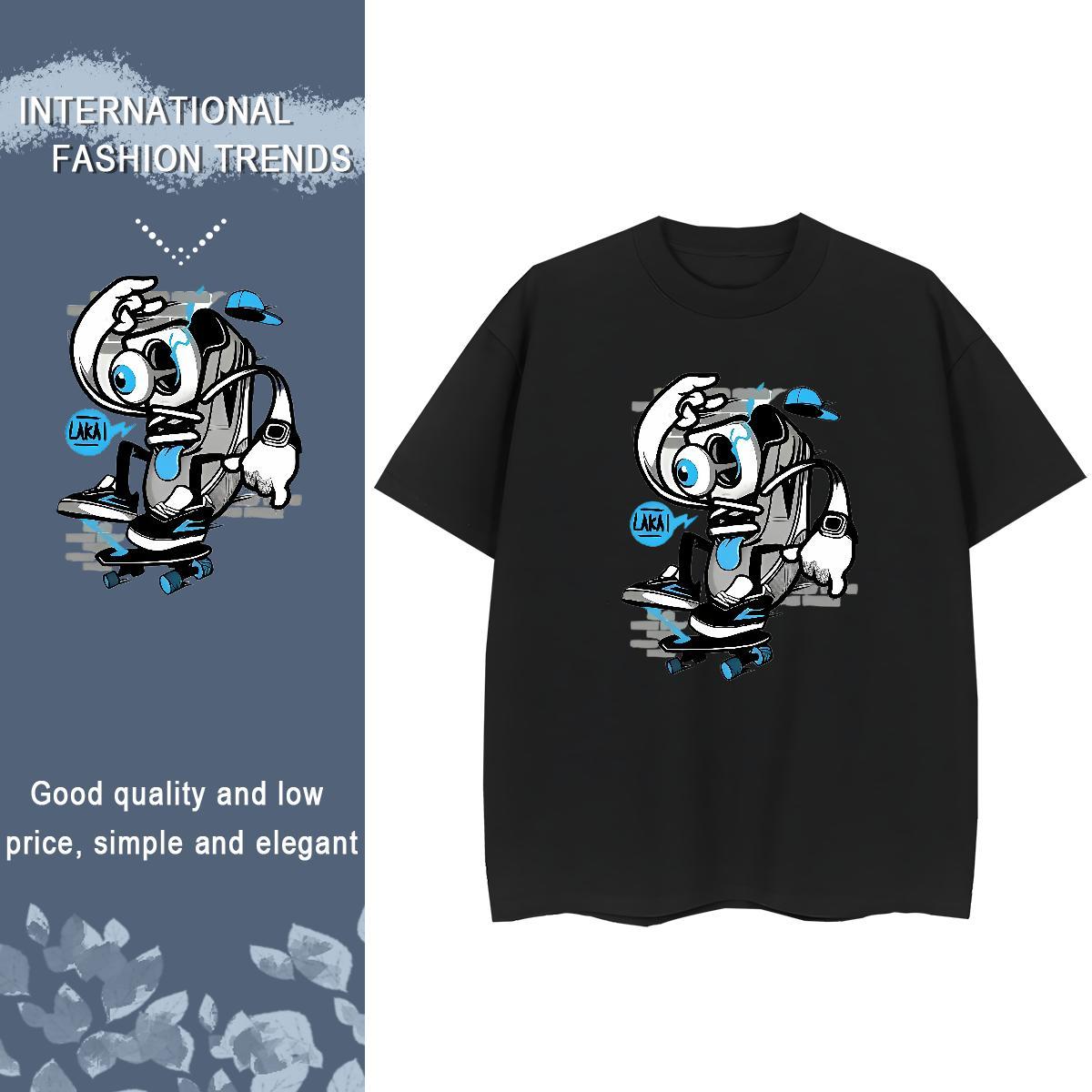 Lady Unisex Tshirts 230g Pure Cotton icon Home Outdoor Womens T Shirts Breathable Black Oversized Top Shirts