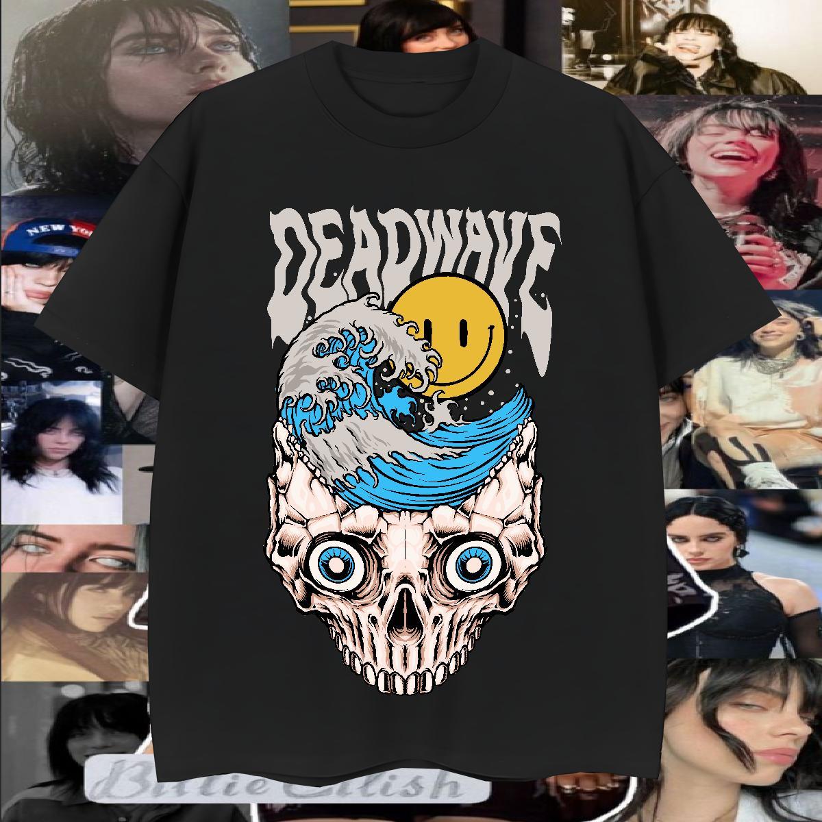 Popular T-Shirts 230g 100% Cotton skull Hip Hop DIY Anime Breathable Short Sleeve Couples T Shirts 2024 DIY Tshirts