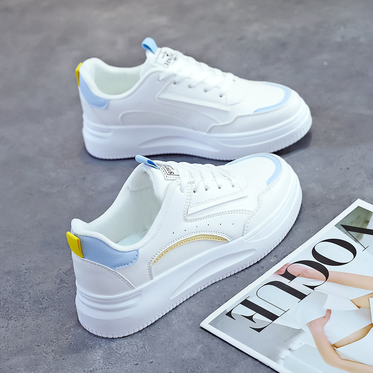 Ddmysports Little White Spring New Collection Autumn Versatile Instagram Casual Fashion Trend Thick Soled Canvas Board Shoes For Women OUTDOOR
