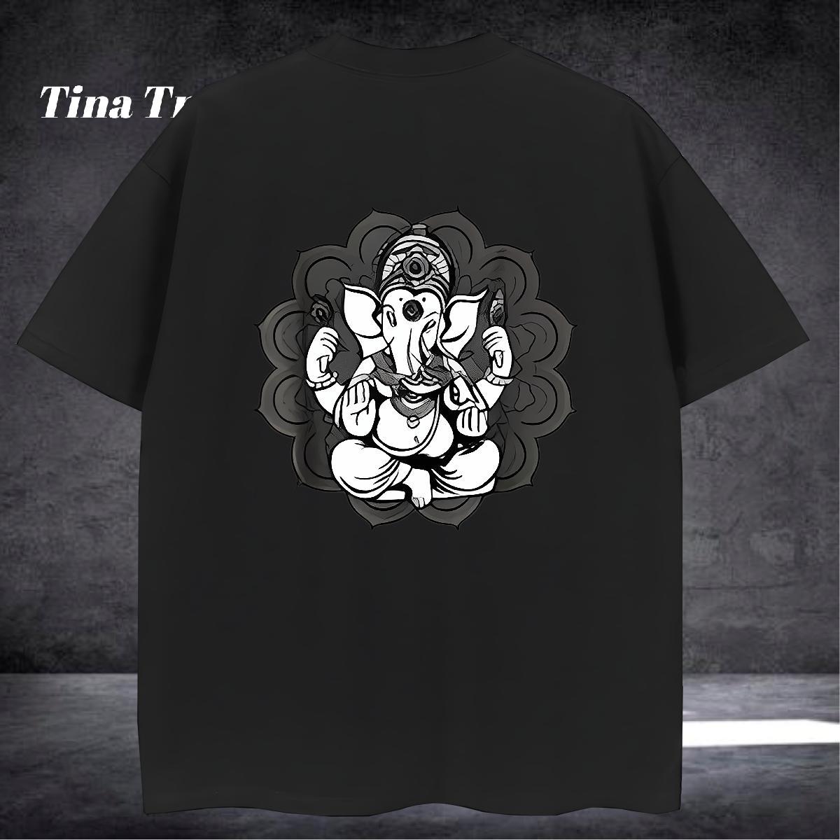 Loose Fit T Shirt For Man 230g 100% Cotton religion Casual Daily Wear Black Oversized Breathable Men Clothes T-Shirt New Tops Shirt