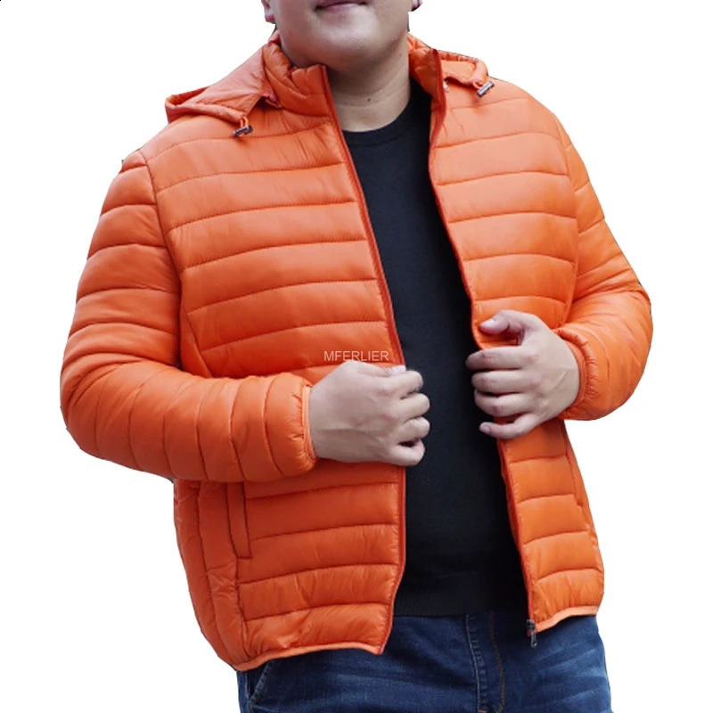 Autumn and Winter Mens Jacket 10XL Chest Size 164cm 5XL 6XL 7XL 8XL 9XL Plus 240822