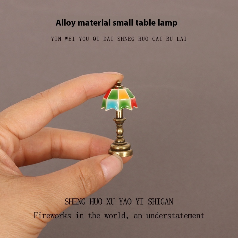 Charming Little Metal Crafted Desk Lamps - Ideal Accessory for Model Homes and Office Cubicles