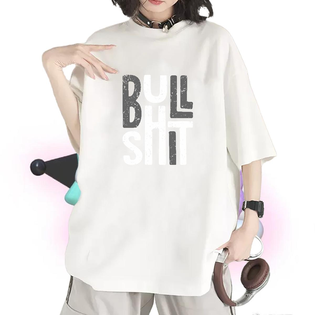 Free Shipping Women Tshirts 100% Cotton 230g letter Daily Outfit T Shirts Women Breathable Plus Size Custom Wear