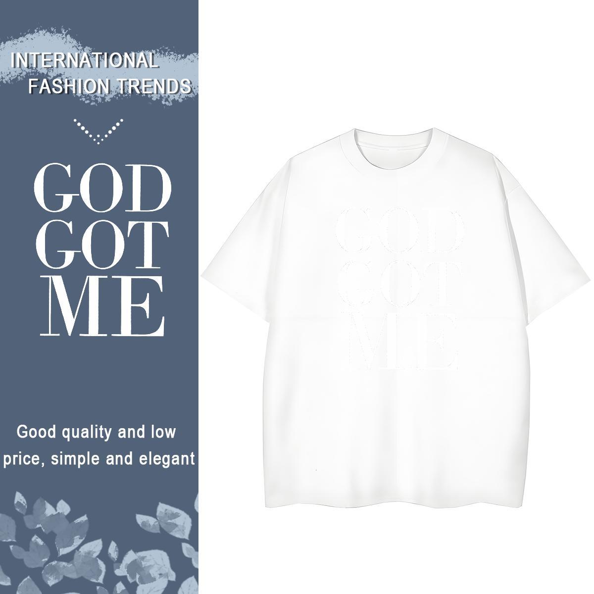 Comfortable Womens Tshirts 100% Cotton 230g letter Casual Sport Women T Shirts Breathable Short Sleeve Custom Printed Top Shirts
