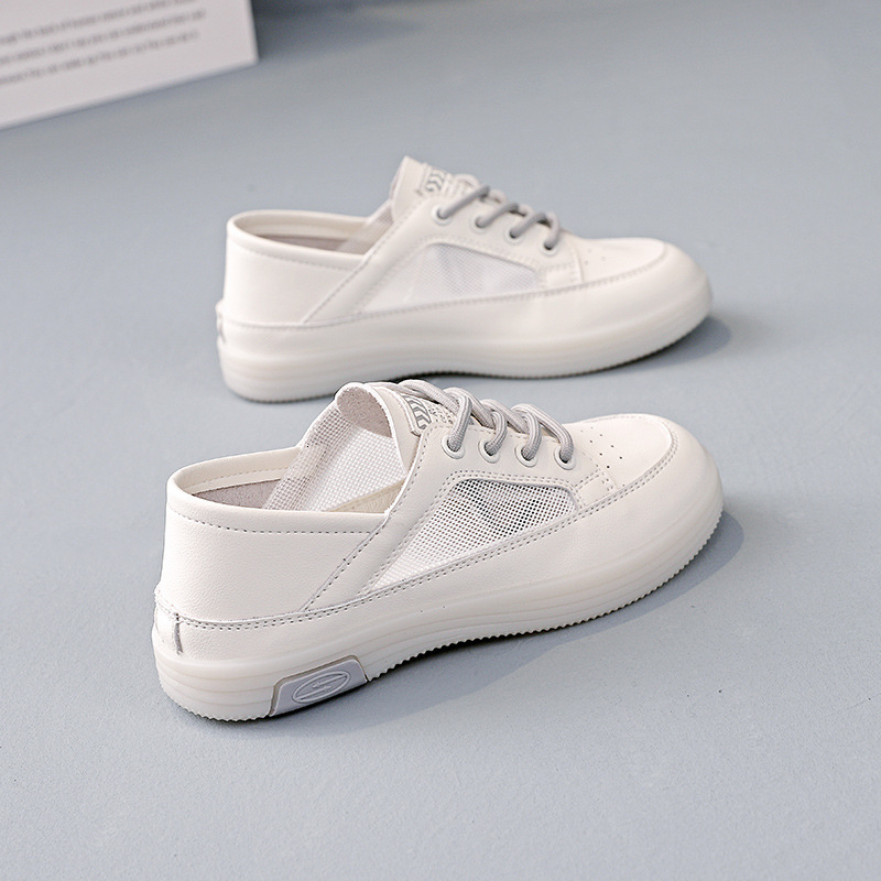 Ddmysports Mesh Breathable White For Women Summer New Versatile Board Shoes Lightweight Soft Soled Sports OUTDOOR