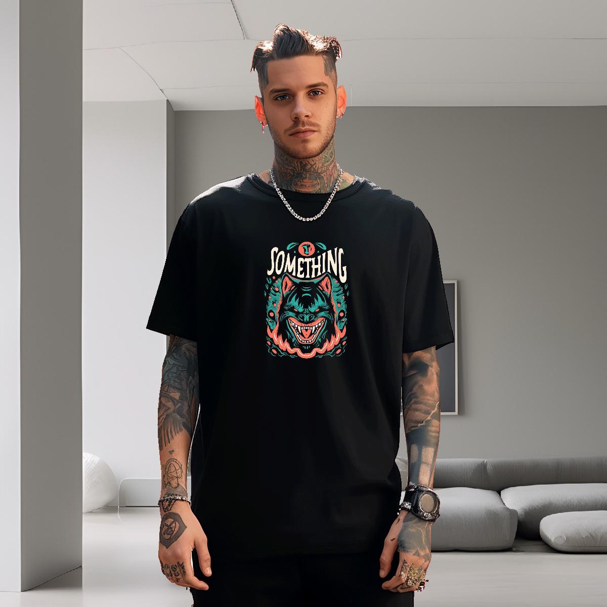 Classic T-Shirts for Men 230g Cotton skull Hip Hop Street Custom Anime Breathable Crew Neck Men Tshirts Designer Fashion Tee Shirt