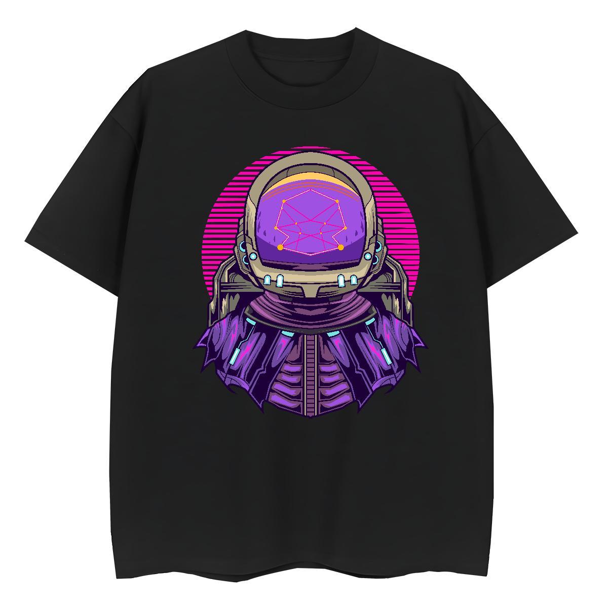 Female Lady T shirt 230g Pure Cotton universe High Street Hip Hop T Shirts Women Crew Neck Breathable Custom Print Plus Size Tees