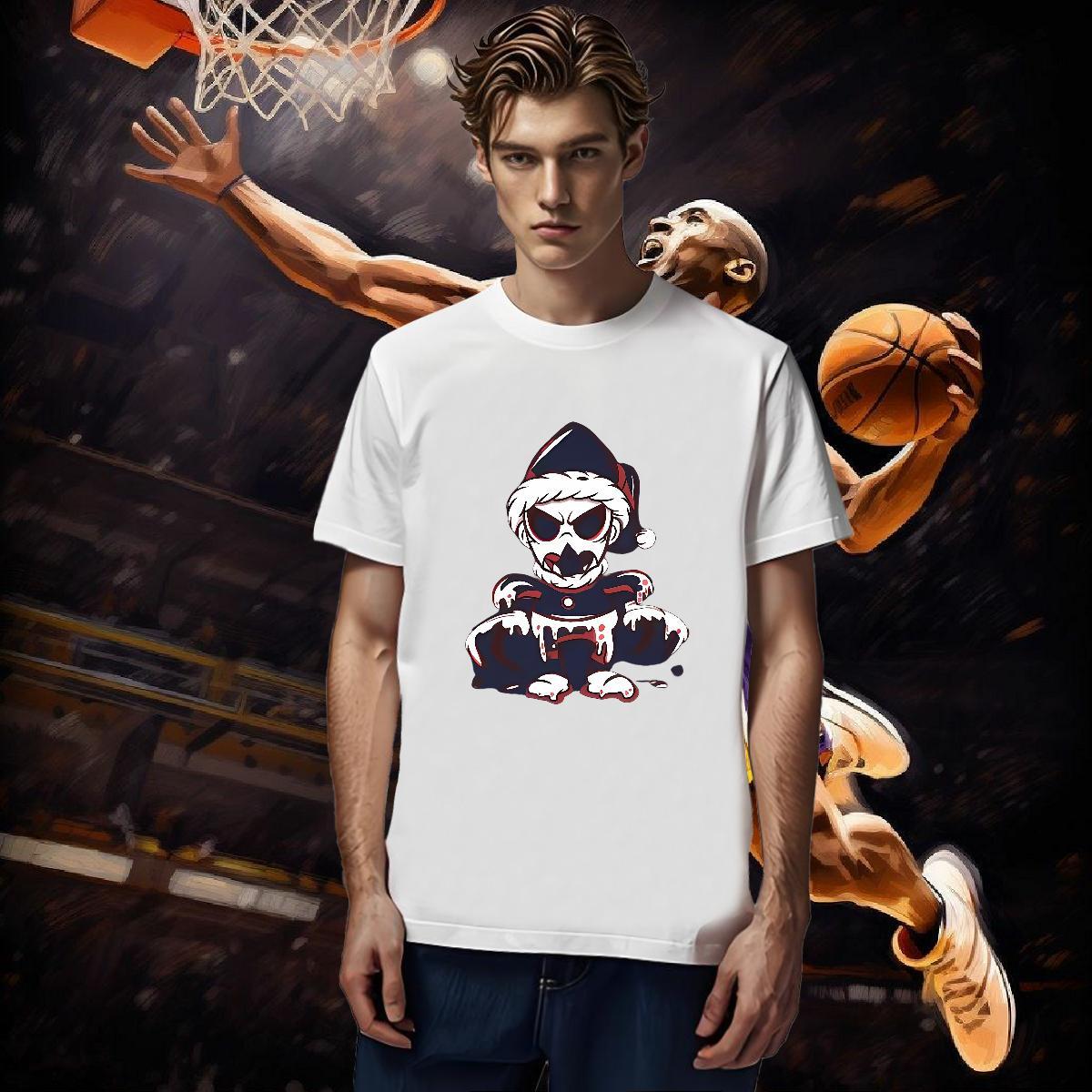 Classic Men T Shirts 230g Cotton skull Street Wear Anime Print Breathable Crew Neck Men Clothes T-Shirt 2024 Designer Tees Shirts