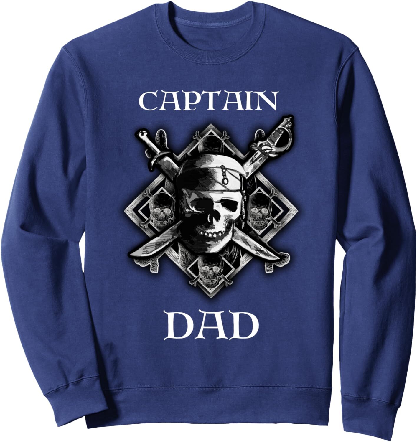 Long Sleeve Shirts for Men sweatshirt Captain Dad Pirate Funny Father Day Sailor Gift Sweatshirt T shirt Tee Streetwear Casual tops clothes