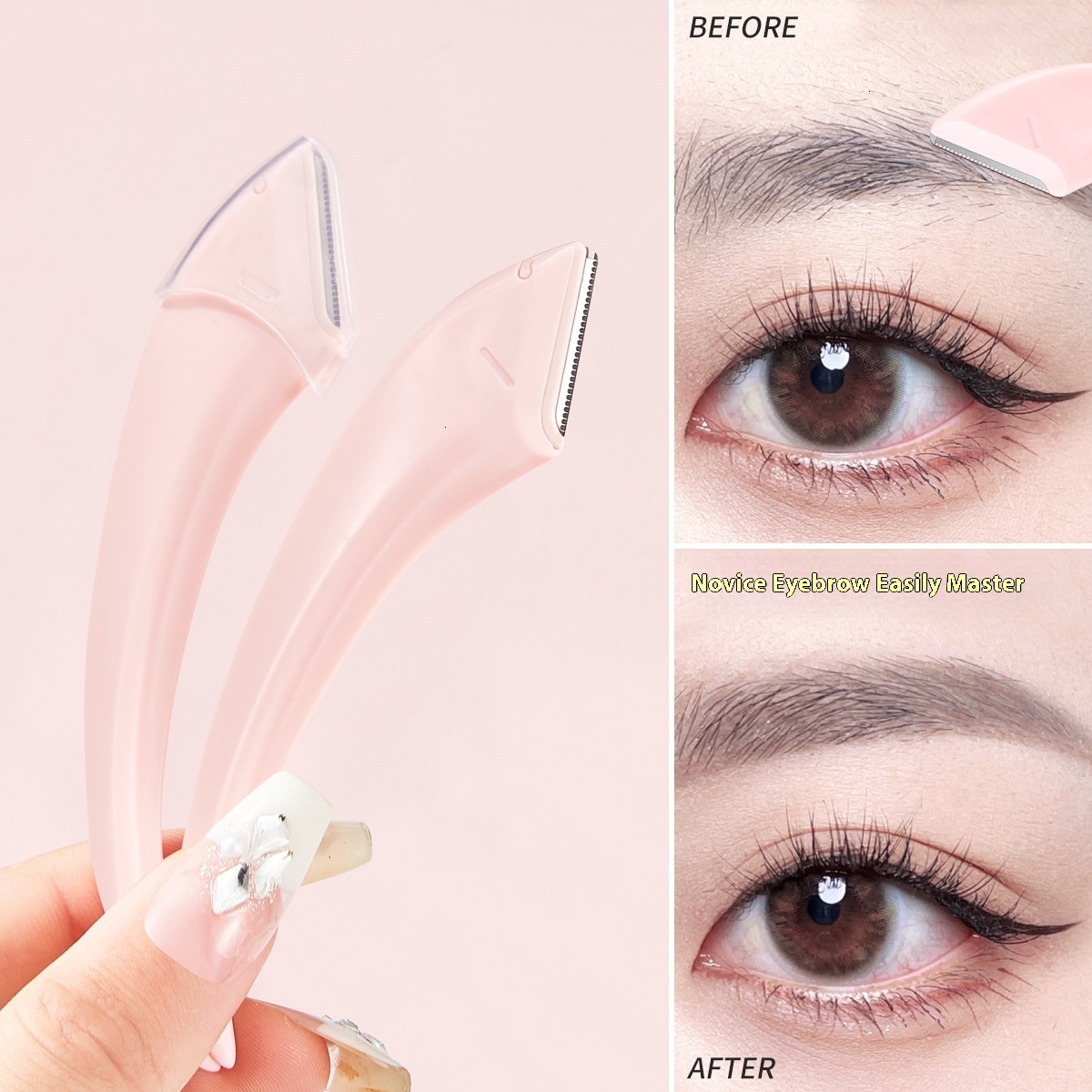 Elegant Curve Moon Shape Tweezers for Brow Grooming Ideal for All Skin Types by JONBOS
