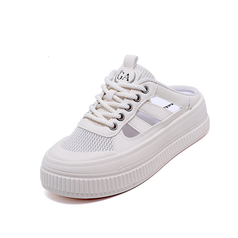 Ddmysports Women S Shoes Feel Like Stepping On Poop Wrapped In Half Slippers Summer New Hollow Mesh Single Cool For Women X Q OUTDOOR