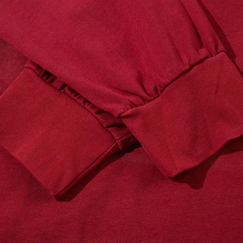 Vintage Oversized Shirts Grunge Y2K Ripped Hole Tie Dye Long Sleeve Tshirt with Chain Hip Hop Punk Gothic Cotton Washed T-Shirt 240823